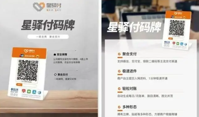 星驿付码牌产品